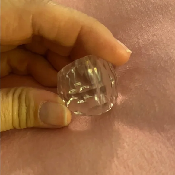 21# Clear Geometric Statement Ring - Picture 6 of 10